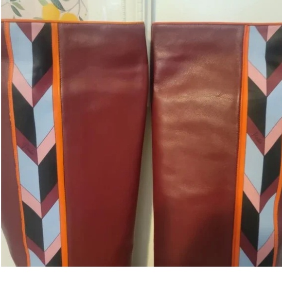 New never used Emilio Pucci knee high heeled boots - Picture 9 of 13